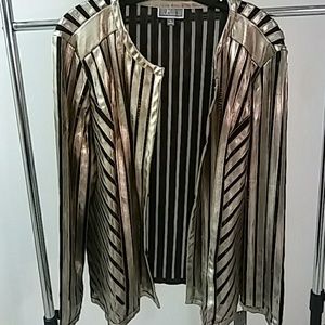 ✨Gold Toned Stripe Retro Jacket✨